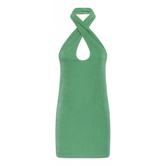 With Jean Lena Dress in Green - Picture 1 of 3